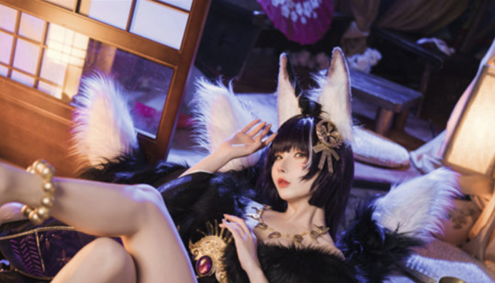 凉凉子万圣节魔法之夜：小恶魔猫耳cos系列，让你变身午夜魅惑精灵！-瓜次元