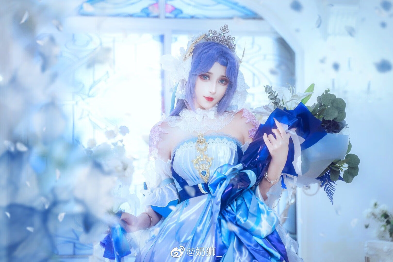奶狮不咬人cos王者大乔，这个新娘太美了-瓜次元