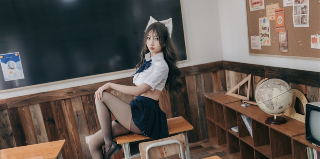 杏仁曲奇cos全套作品奖赏，猫咪学姐在等你哦-瓜次元